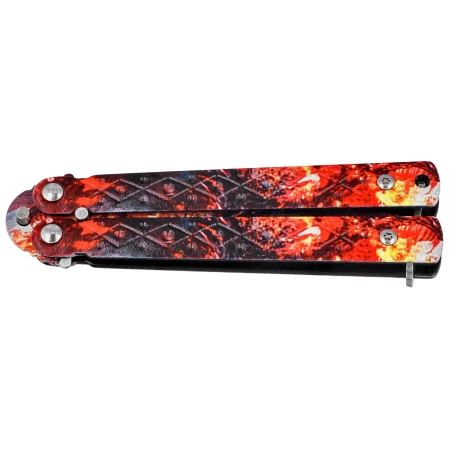 Nóż motylek Martinez Albainox Balisong 3D Design Steel, 3D Design 3Cr13Mov (02273)