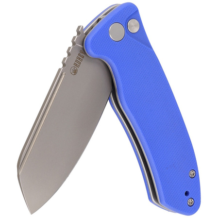 Nóż składany Kubey Creon Blue G10, Beadblasted AUS-10 (KU336C)