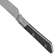 Microtech Utility Kitchen Knife Titanium Bolster/Black G10, Stonewashed MK390 (3400B-10BK)