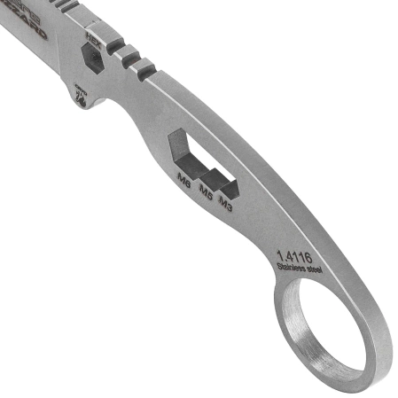 Hydra Neck Knife Buzzard White Hawk, Satin 1.4116 (01SBL)