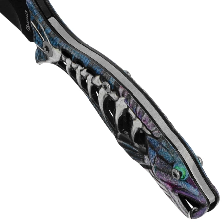 Nóż wędkarski brelok Martinez Albainox Blue Aluminium, Black 3Cr13Mov (18504-BL)