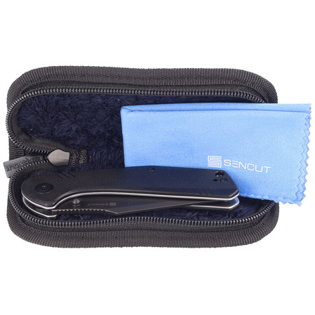 Nóż składany Sencut Actium Black G10, Black Stonewashed D2 (SA02C)