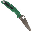 Spyderco Endura 4 FRN Green Flat Ground PlainEdge Knife (C10FPGR)