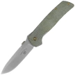 Fox Original Gangster Knife OD Green Canvas Micarta, Stonewashed MagnaCut by Bob Terzuola (FX-ATC-OG01 MOD)
