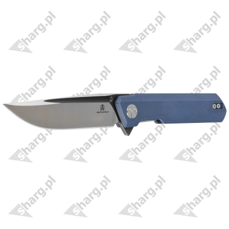 Bestechman Knife Dundee Gray G10, Grey Titanized / Satin D2 by Ostap Hel (BMK01F)