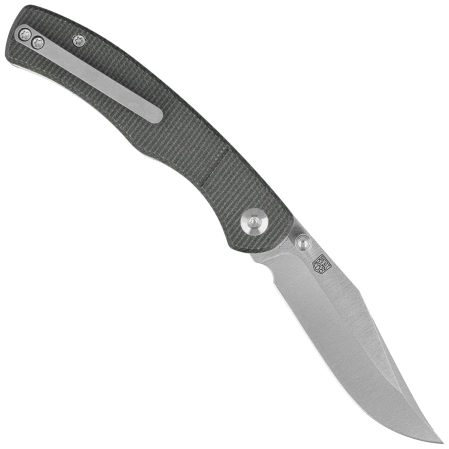 Nóż składany Civivi Clingman Green Canvas Micarta, Satin Nitro-V by Taylor Martin Best Damn EDC (C23065-4)