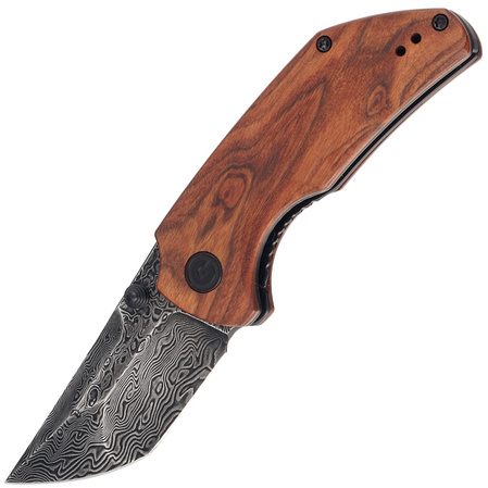 CIVIVI Knife Thug 2 Cuibourtia Wood, Black Damascus by Matt Christensen (C20028C-DS1)