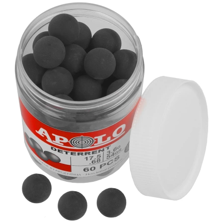 Apolo Deterrent Semi Soft .68 cal rubber round, 3.60 g, 60 pcs
