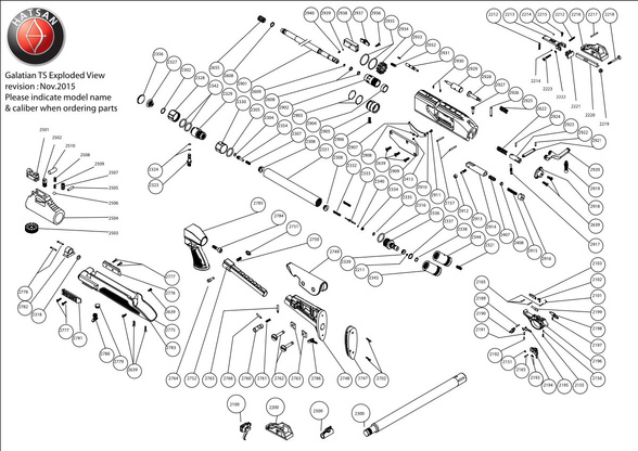 Osłona kartusza Hatsan Galatian: I - IV, TS, Auto 5 i 6, Tact Auto, Carabine, Gladius oraz BT65 SB-Elite, BT65 SB QE Carnivore, BT65 RB, BT65 RB-Elite