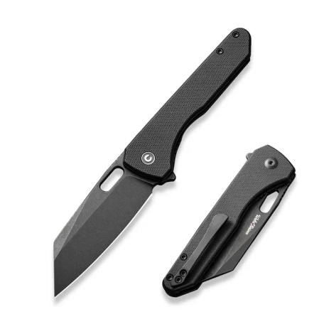 Nóż składany Civivi Nugz Black G10, Black Stonewashed 14C28N by Matthew Wehrwein (C23060-1)