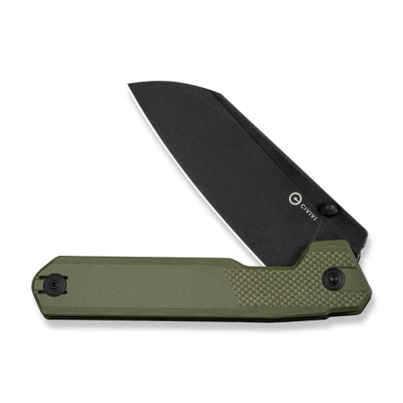 Civivi Hid Knife OD Green G10, Black Stonewashed 14C28N by Ostap Hel (C23008-2)
