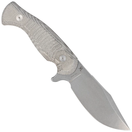 Fox Knife Eastwood Tiger OD Green Canvas Micarta, Stonewashed Niolox by Gudy Van Poppel (FX-106 MIOD)