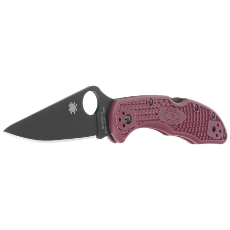 Nóż składany Spyderco Delica 4 Sprint Run Burgundy FRN, TiCN Micro-Melt PD#1 by Sal Glesser (C11BGBKP)