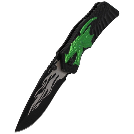 Herbertz Solingen Green Dragon Pocket Knife Drop Point 90mm (582012)