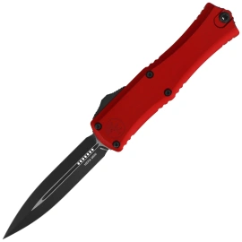 Nóż automatyczny OTF Microtech Hera II Mini D/E Red Aluminium, Black M390MK by Tony Marfione (1702M-1RD)