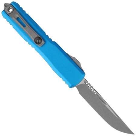 Nóż automatyczny OTF Microtech Ultratech Gen IV S/E Blue Aluminium, Apocalyptic M390MK by Tony Marfione (11214-10APBL)
