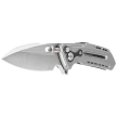 Reate T6000 Gray Titanium Knife, Satin M390 by Alvin Lee