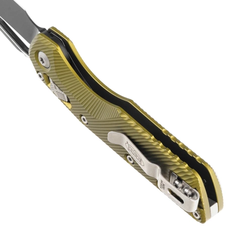 Microtech MSI S/E Fluted OD Green Aluminium, Black M390MK by Tony Marfione (210-1FLOD)