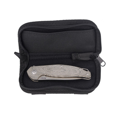 MKM Goccia Knife Green Canvas Micarta, Satin M390 by Jens Ansø (MKGC-GC)