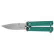 Martinez Albainox Balisong Knife Green Steel, Satin 3Cr13Mov (02228)