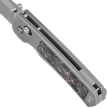 Nóż składany Remette RT-Aurora Gray Titanium/Carbon Fiber, Manual Fine Grinding Satin/Pearlescent M390 (AURA-P)