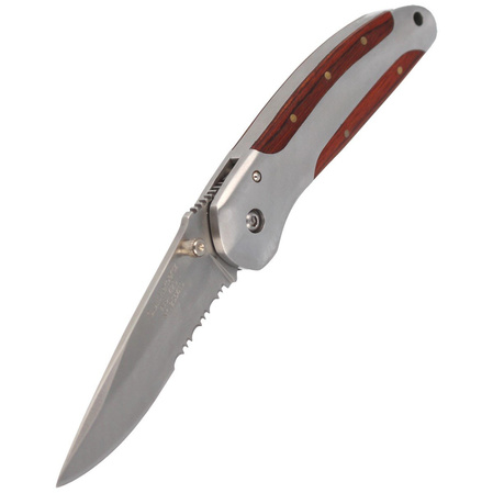 Nóż składany Herbertz CJH Pakka Wood/Steel, Satin 420 (44199)
