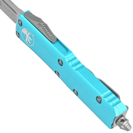 Nóż automatyczny OTF Microtech UTX-85 S/E Turquoise Aluminium, Stonewashed M390 (231-10TQ)