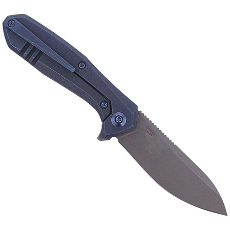 WE Knife Mote Blue Titanium, Gray Stonewashed CPM S35VN by Ostap Hel (2005B)