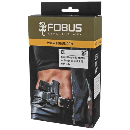 Fobus 43C IWB holster for Glock 43, 43X, 48 with and without rails