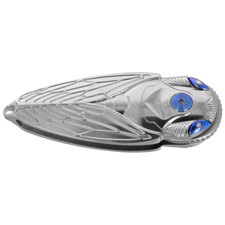 Nóż składany Rike Knife RK Cicada-P Grey Titanium, Bead Blasted M390