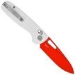 Kubey Bluff Knife KU248B White G10, Red 14C28N by Garet Caronna