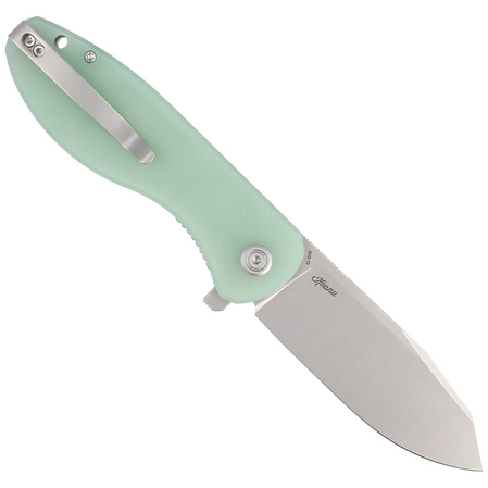 Kubey Knife Master Chief Jade G10, Bead Blast AUS-10 by Keanu Alfaro (KU358C)