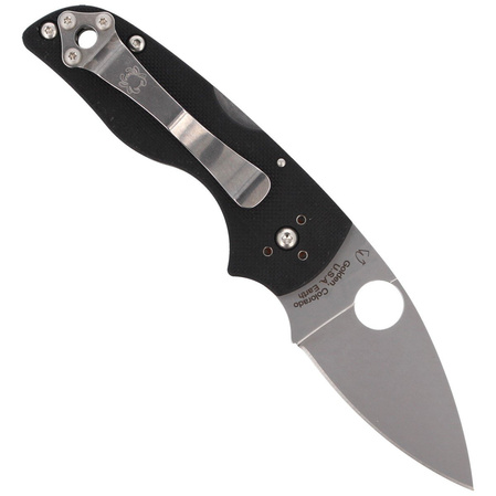 Nóż składany Spyderco Lil' Native G-10 Black Mid Back Lock Plain (C230MBGP)