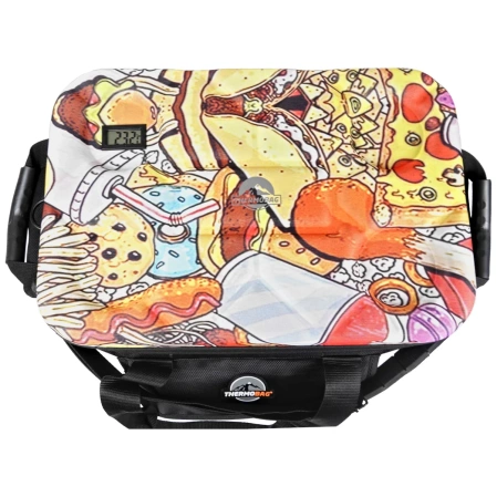 Pojemnik termiczny z termometrem Thermobag Picnic Bag With Pockets Graffiti 2