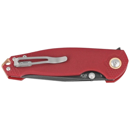 Viper Katla LE No 091/150 Red G10, Dark Stonewashed M390 by Jesper Voxnæs/Jens Ansø Knife (V5984GR3D)