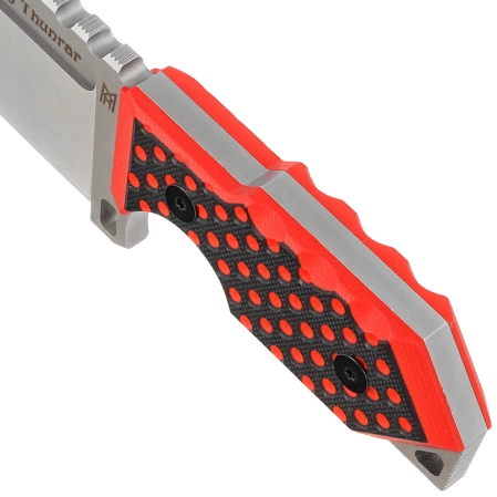 Midgards Messer The Tiny Thunrar Black/Red G10, Satin 14C28N by Ralph and Tina Zlobinsky knife (MM019)