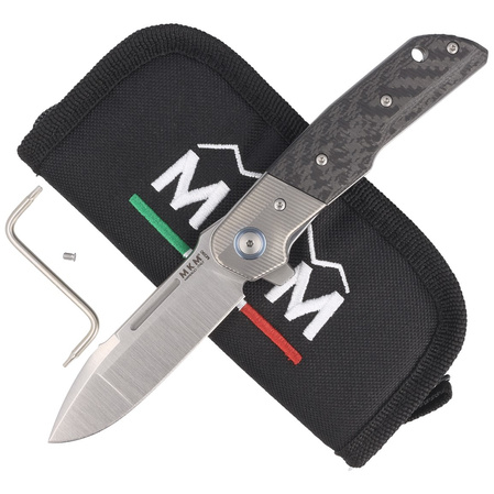 MKM Clap Carbon Fiber, Satin M390 by Bob Terzuola knife (MK LS01-CT)