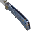 Spartan Blades Harsey Folder ''Plague Doctor'' Blue Titanium, Satin MagnaCut by William W. Harsey (SF5DOCTOR BL)