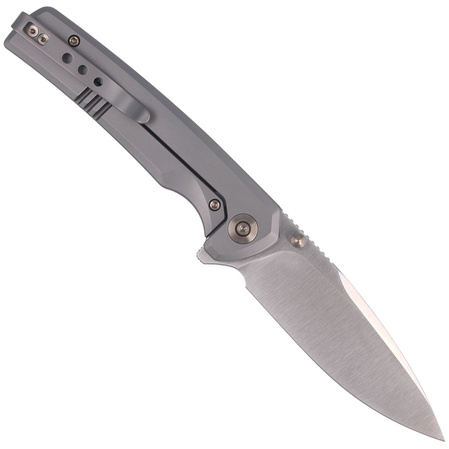 WeKnife Subjugator Gray Titanium/Marble Carbon Fiber, Satin CPM 20CV (WE21014D-1)