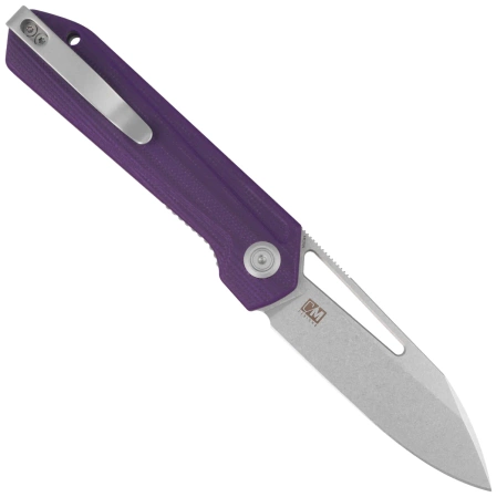 Nóż składany Kubey Royal Purple G10, Stonewashed 14C28N by Colin Maisonpierre (KU321U)