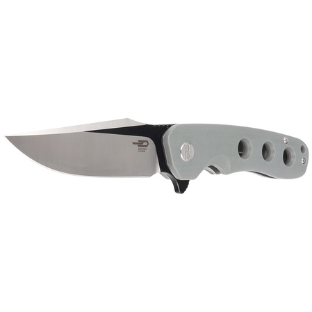 Bestech Arctic Grey G10, Black / Satin D2 knife (BG33C-1)