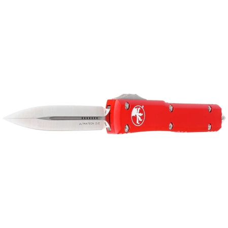 Microtech Ultratech D/E OTF Knife Red Aluminium, Satin M390MK by Tony Marfione (122-4RD)