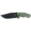 Nóż składany Bestech Keen II Black-Green G10/Titanium, Black Stonewashed CPM S35VN by Koens Craft (BT2301E)