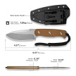 Sencut Toxodon Knife Brown G10, Stonewashed 9Cr18MoV (S24036-3)