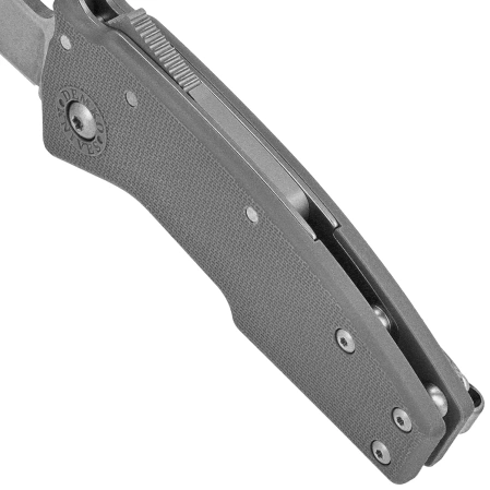 Nóż składany Demko Nano-Shark CP Grey GRN, Stonewashed AUS10A by Andrew Demko (NANO-10A-Grey GRN-CP)