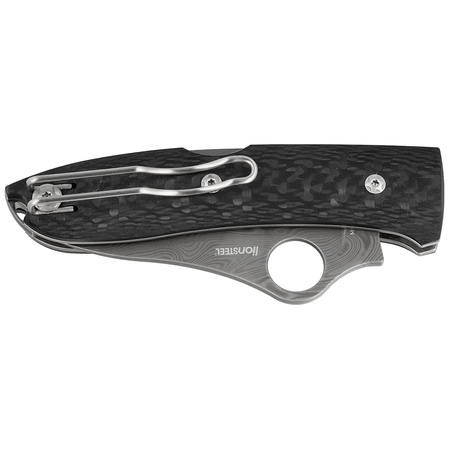 Spyderco SpyOpera Sprint Run Carbon Fiber, Damasteel Thor by Massimo Salice Sanna (C255CFPD)