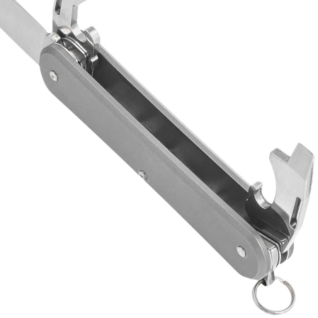 Fox Vulpis 3 Sandblasted Titanium, Polished M390 Pocket Knife (FX-VP130-3 TI)