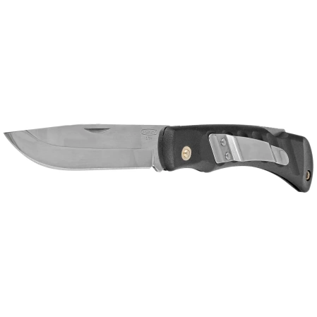 Mikov Crocodile Black ABS Folding Knife, Mirror 420 (243-NH-1 CLIP/BLK)