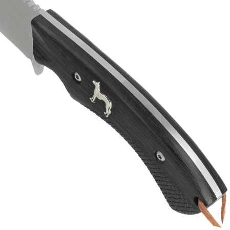 Martinez Albainox Spanish Hound Hunting Knife Zebra Wood, Satin 3Cr13Mov (32801)