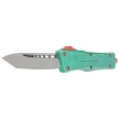Microtech Combat Troodon T/E Bounty Hunter Signature OTF Knife Distressed Green Aluminum, Apocalyptic M390 by Tony Marfione (144-10BH)